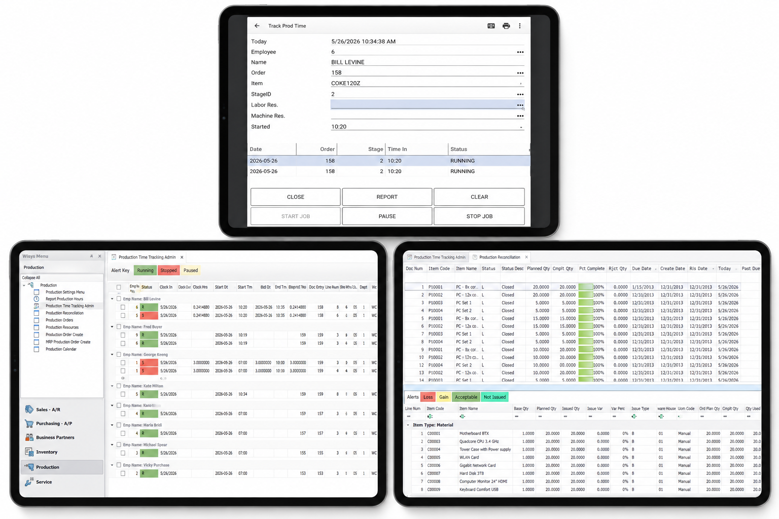 labor tracking ui group