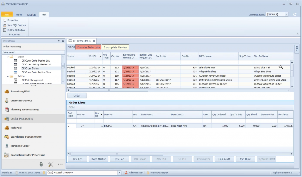 How to Build WiSys Agility Grids to Manage Macola Data